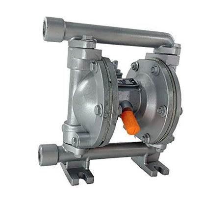 12GPM Air-Operated Double Diaphragm Pump 115 PSI, Aluminum Alloy Dual Diaphragm Air Pump for Chemical Indutrial Liquid Low Viscosity Petroleum Fluids, 1/2" Inlet & Outlet - size: QBY-15Z