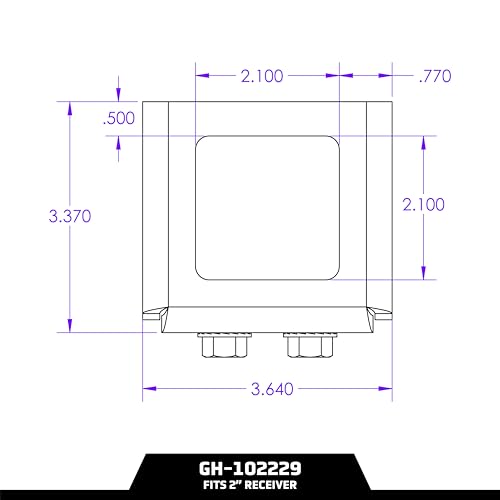 GEN-Y Hitch Bolt-On Anti-Rattle Tightener for 2" Receiver Hitch - size: For 2 Inch Receiver