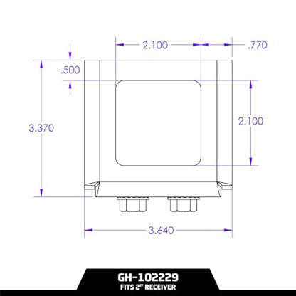 GEN-Y Hitch Bolt-On Anti-Rattle Tightener for 2" Receiver Hitch - size: For 2 Inch Receiver