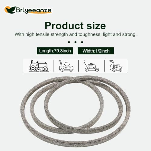 954-04207 Lawn Mower Drive Belt - size: 78.9"L x 0.5"W