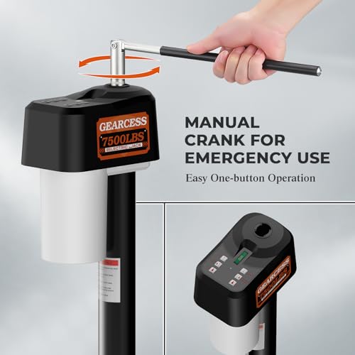 Electric Trailer Jack 7500LBS, Heavy Duty Side Mount Electric Tongue Jack - size: Electric Trailer Jack Side Mount