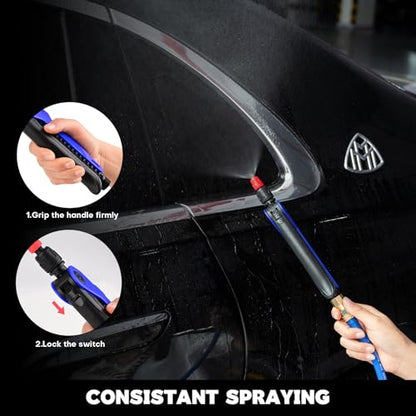 NEWISHTOOL High Pressure Sprayer Hose Nozzle, Air Hose Water Spray Nozzles