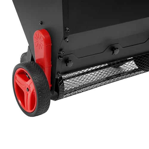 ALMULOO Compost Spreader Lawn Drop Spreader, Topdresser, Garden Tool Cart