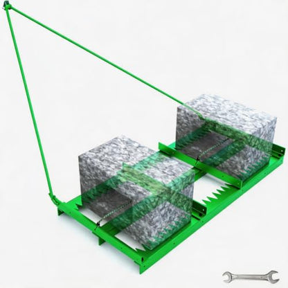 Heavy Duty Dual-Sided Drag Harrow for Driveway Leveling & Soil Raking