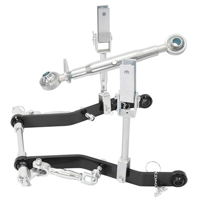 ALMULOO 3-Point Hitch Kit Assembly Compatible with Kubota B-Series Compact Tractors, Category 1 Heavy Steel+White Zinc, Powder Coated+Galvanized, Does Not Fit BX Series Tractors