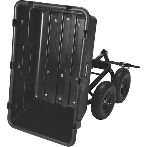 Strongway Poly Garden Wagon, 1,200-Lb. Capacity, 44in.L x 26in.W