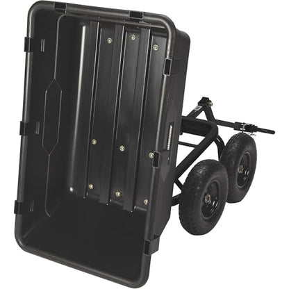 Strongway Poly Garden Wagon, 1,200-Lb. Capacity, 44in.L x 26in.W