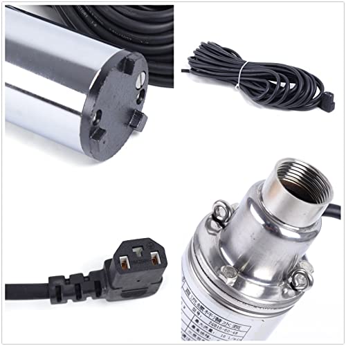 Deep Well Submersible Pump DC 48V 280W Electric Solar Powered Water Pump, 4.2 GPM Flow, 197ft Lift, Farm Ranch Irrigation Submersible Bore Hole Deep Well Pump - color: DC 48v 280w