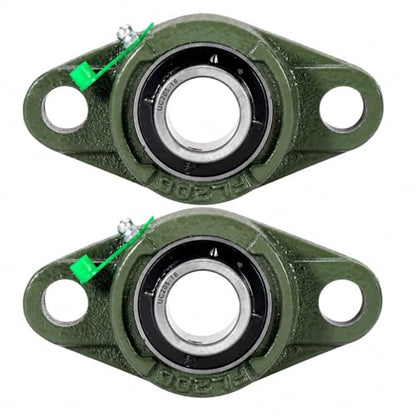 UCFL205-16 Flange Bearing 1in, Cast Iron, Chrome Insert, 2-Pack - size: 5.118 in