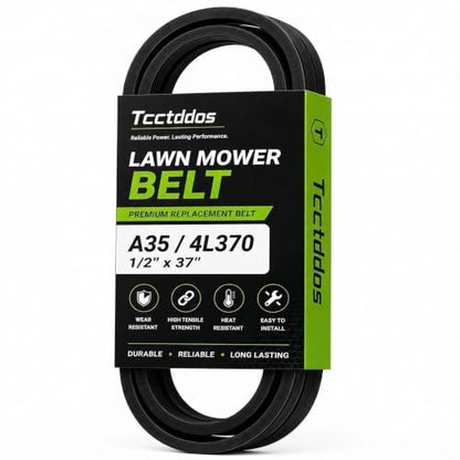 A35 or 4L370 1/2" x 37" V-Belt - size: 37"L x 0.5"W