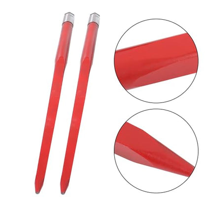 2Pcs 49" Hay Spear 4500lb Quick Attach for Skid Steer Tractor