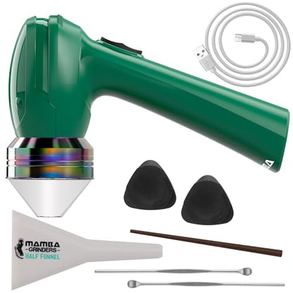Mamba Original Electric Seed Grinder, USB-C Rechargeable Spice Mill, Green - color: Green