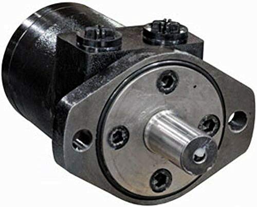 Buyers Products CM032P Hydraulic Motor, 2 Bolt Mount Type, 0.25" Shaft Keyway, 1" Round Shaft, 1/2" NPT, 7.3 CIR Displacement