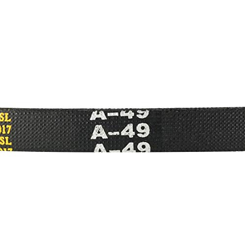 uxcell A49 Drive V-Belts 49" Inner Length 13mm Width 8mm Thick JIS Standard A-Section Rubber Drive Transmission Belt - size: 49"