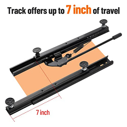 Universal Seat Slider Kit for Go Kart Bucket Seats - color: Black