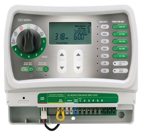 Rain Bird SST600IN Irrigation Controller, Indoor, 6-Station - size: 6-Zone, style: Indoor