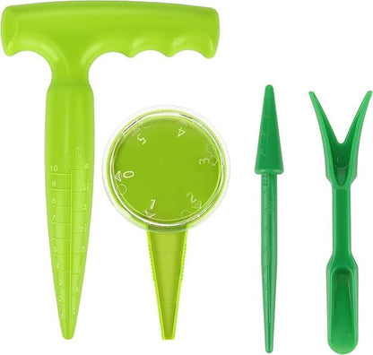 Seed Planter Tool, Seed Dibber, Seed Dispenser, Light Green, 4 Pcs - color: Light Green, 4 Pcs