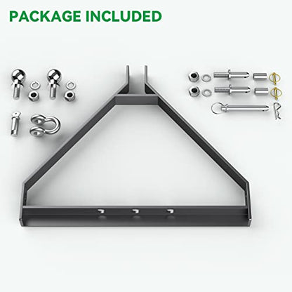 3 Point Trailer Hitch with 1-7/8“ Towing Balls for Category 1 Tractors