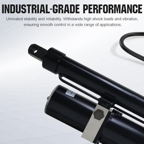 DC House Heavy Duty Hydraulic Linear Actuator 12" Stroke Length 8000N/1700LBS Linear Motion Actuators 12v Electric Waterproof for Recliner Chair Parts& Solar Tracker& TV Lift - size: 12"（300mm）