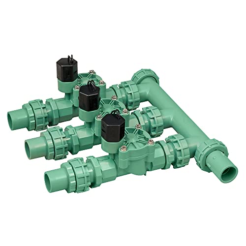 Orbit 3-Valve Preassembled Sprinkler Manifold for Poly Pipe - 91207 - size: 3-Valve