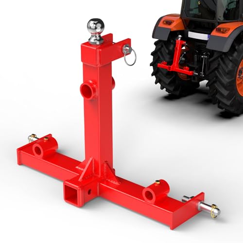 3 Point Hitch Attachment, 3pt Quick Trailer Hitch 2" Receiver Category 1