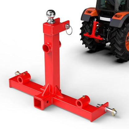 3 Point Hitch Attachment, 3pt Quick Trailer Hitch 2" Receiver Category 1