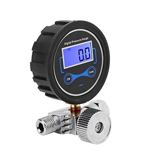 Air Pressure Regulator, ANGGREK Pneumatic Air Regulator Control Valve Digital Pressure Gauge Regulating 1/4in Replacement for Spray Gun