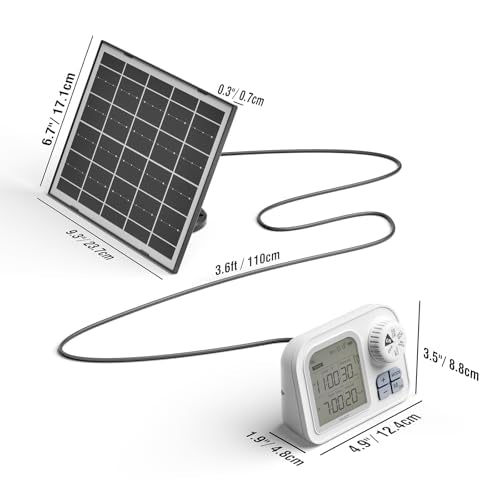Raddy WS-7 Solar Drip Irrigation Kit, Auto Soil Moisture Sensor