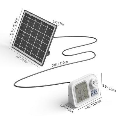Raddy WS-7 Solar Drip Irrigation Kit, Auto Soil Moisture Sensor