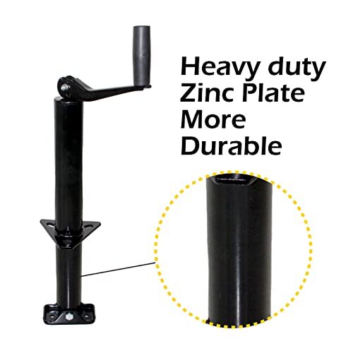 MaxxHaul 70159 14" Lift A-Frame Mount Trailer Jack with Top Wind - 2000 lbs. Capacity - style: A-Frame Mount