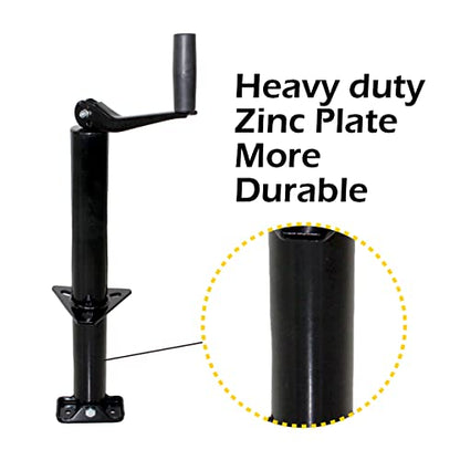 MaxxHaul 70159 14" Lift A-Frame Mount Trailer Jack with Top Wind - 2000 lbs. Capacity - style: A-Frame Mount