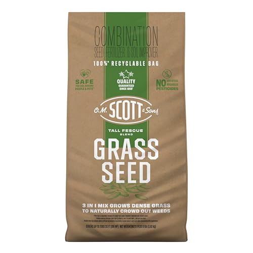 O.M. Scott & Sons Tall Fescue Blend Grass Seed, 8 lbs. - color: Tall Fescue, size: 1 Pack