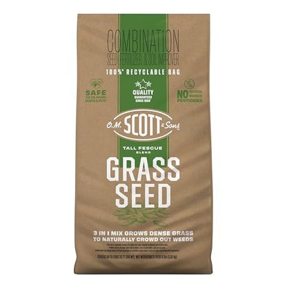 O.M. Scott & Sons Tall Fescue Blend Grass Seed, 8 lbs. - color: Tall Fescue, size: 1 Pack