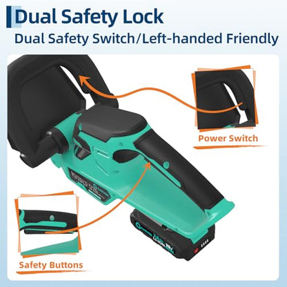 Garvee 22.4" Brushless Cordless Hedge Trimmer, 3000 SPM Dual Action Blade