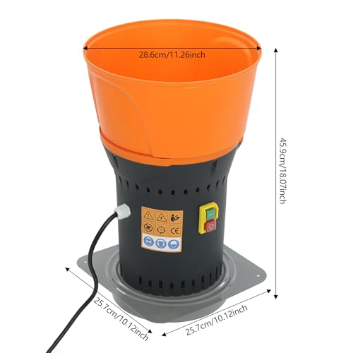 Grain Mill Corn Grinder 110V 1300W Electric Agricultural Feed Grain Mill Grinding Machine, 661lbs/H Farm Home Automatic Dry Wheat Cereals Flour Grinder with 3 Sieves, Detachable Hopper - size: 1300W, 3 Sieves, No Bucket