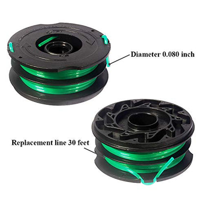 THTEN DF-080 Replacement Spool Fit for Black+Decker GH1000 GH1100