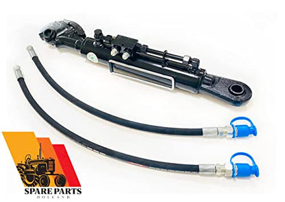 Hydraulic Top Link Cat 2+2 with Hook, 23-6"-33,65" / 8"Stroke with Valve+Hoses