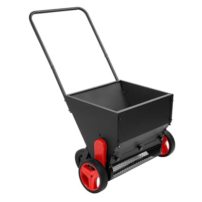 ALMULOO Compost Spreader Lawn Drop Spreader, Topdresser, Garden Tool Cart