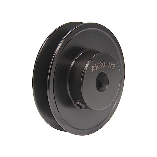 AK30-1/2 Bore Single Groove Web Sheave 3" OD 1/2" Bore V Belt Sheave Cast Iron - size: 1/2"Bore-3"OD