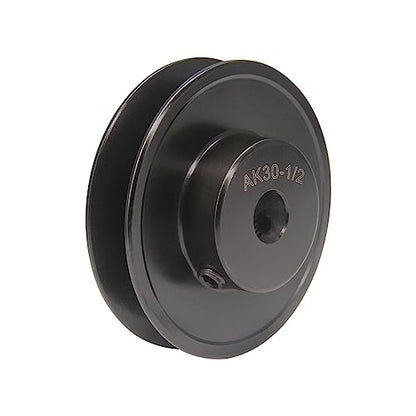 AK30-1/2 Bore Single Groove Web Sheave 3" OD 1/2" Bore V Belt Sheave Cast Iron - size: 1/2"Bore-3"OD