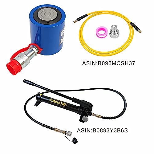 AMZCNC 10 Ton Single Acting Hydraulic Cylinder Ram, 2 Inch Stroke - size: 10t