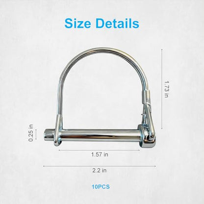 10 Pack, NRJSSCC Trailer Coupler Pin and Locking Pin，Trailer Hitch Pin