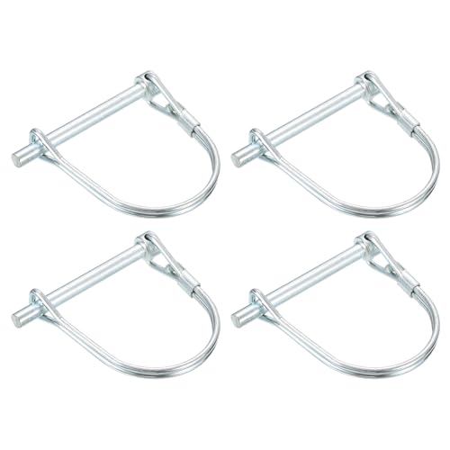 UXCELL 10Pcs 3/16" Dia Trailer Coupler Pin, 2" Long, Carbon Steel, Silver - size: 3/16" x2"