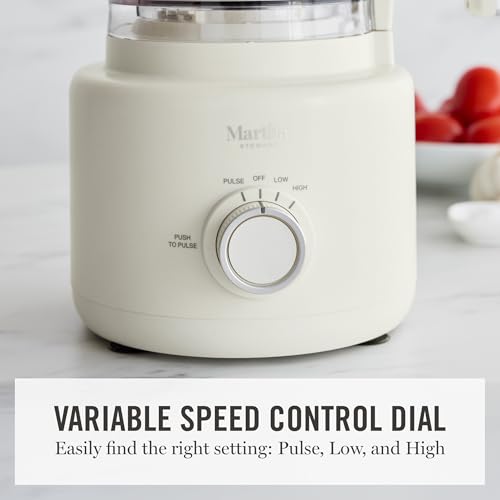 Martha Stewart 10 Cup Food Processor & Electric Chopper, One Touch Pulse - color: Linen Cream