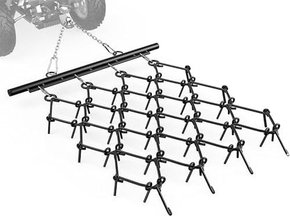 YINTATECH 4' x 4' Heavy Duty Chain Drag Harrow for ATV/UTV/Tractor - size: 4 x 4 Ft