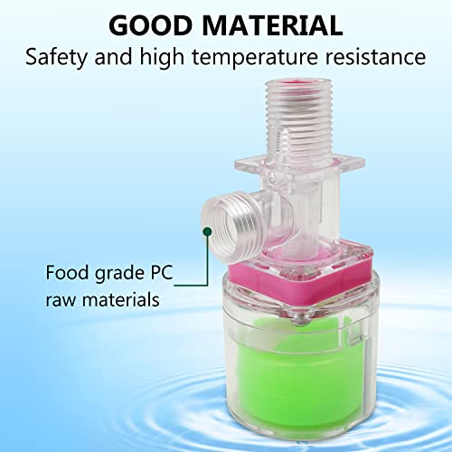 Transparency Water Float Valve, Water Level Control Water Tank Traditional Float Valve Upgrade (1/2" UP) - size: 1/2" UP