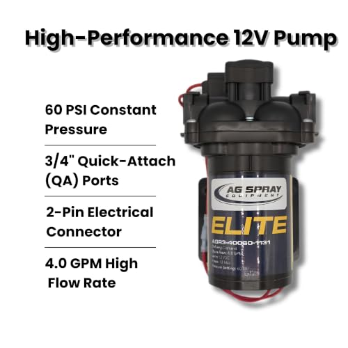 45-Gal UTV Spot Sprayer | 4.0 GPM High-Flo 12V Pump
