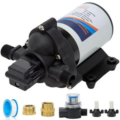 12 Volt Sprayer Pump, Chemical and Corrosion Resistant, 2.5GPM - size: 2.5GPM