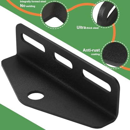 Heavy Duty Universal Zero Turn Lawn Mower Trailer Hitch Adapter Bracket Receiver 3"-6" Mount 3/4" Pin Hole
