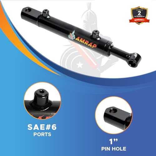 2x18 Hydraulic Cylinder - 2" Bore 18" Stroke Double Acting Welded Tang Hydraulic Cylinder 3500 PSI Retracted: 27", Extended: 45", SAE#6 - size: 2x18